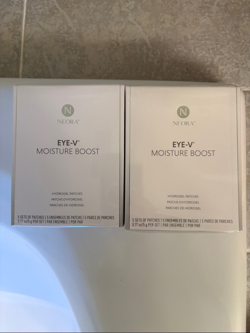 2 boxes NEW and Sealed Neora Eye-V Moisture Boost Hydrogel Patches
